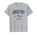 Kendall West Florida Fl Athletic Navy T-Shirt - Streetwear Style Unisex - T-Shirt, Sweatshirt, Hoodie