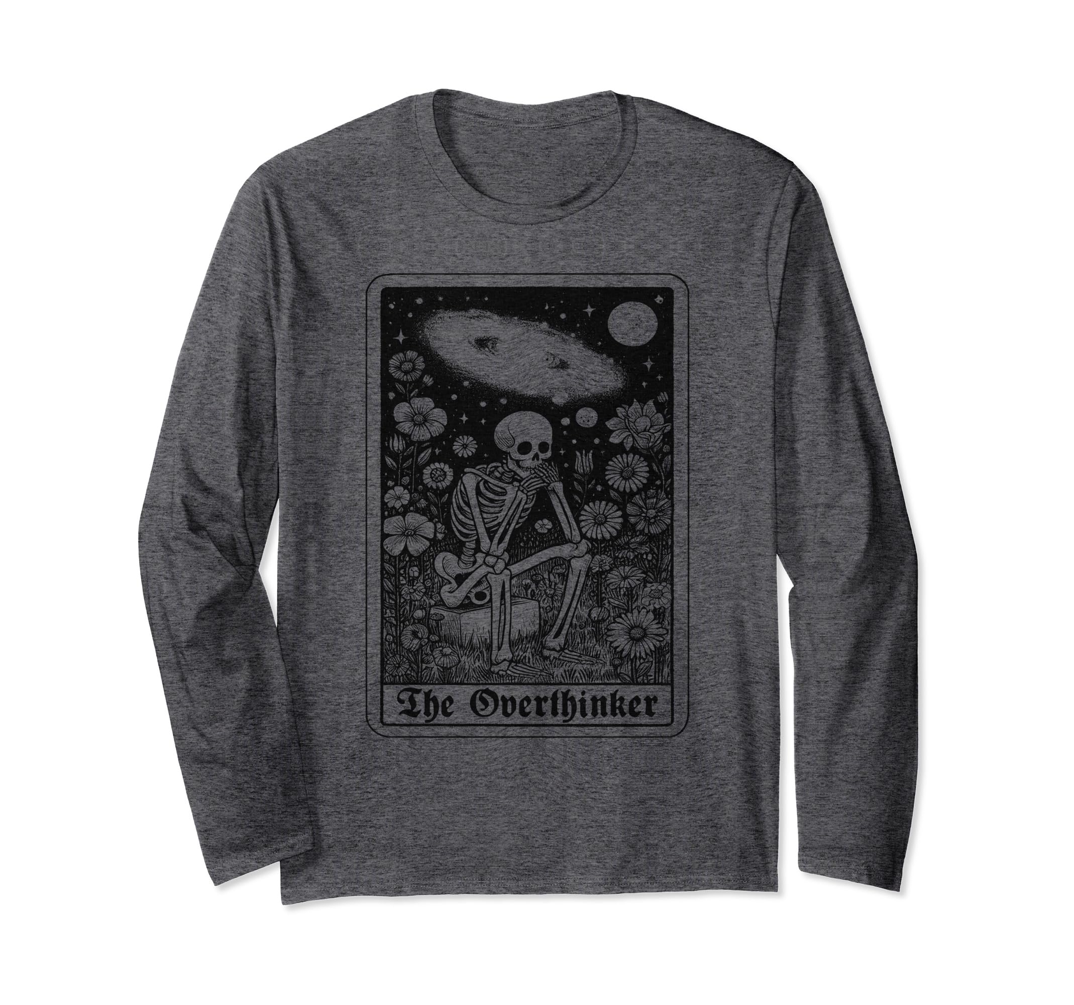 Overthinker Tarot Cards Reader T-Shirt - Casual Everyday Wear Men Women - T-Shirt, Sweatshirt, Hoodie