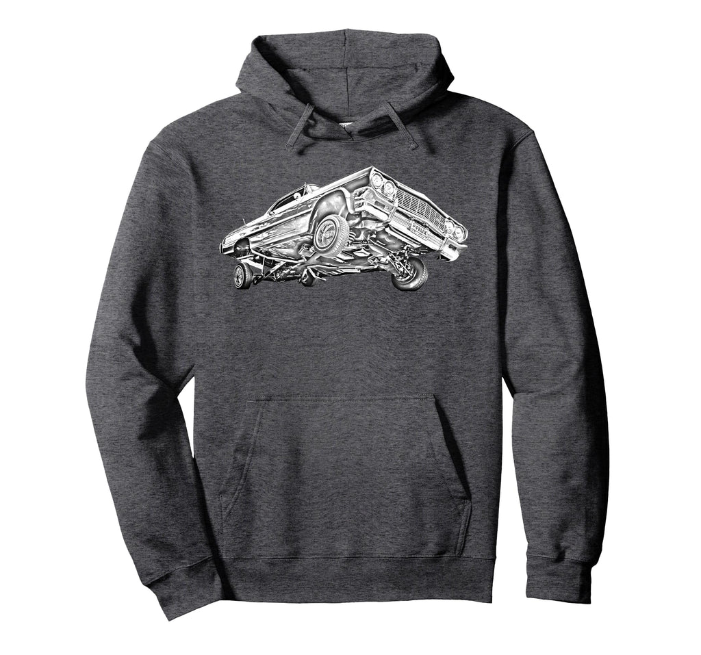 Lowrider 64 Impala 3 Wheel Hoodie - Novelty Apparel Unisex - T-Shirt, Sweatshirt, Hoodie