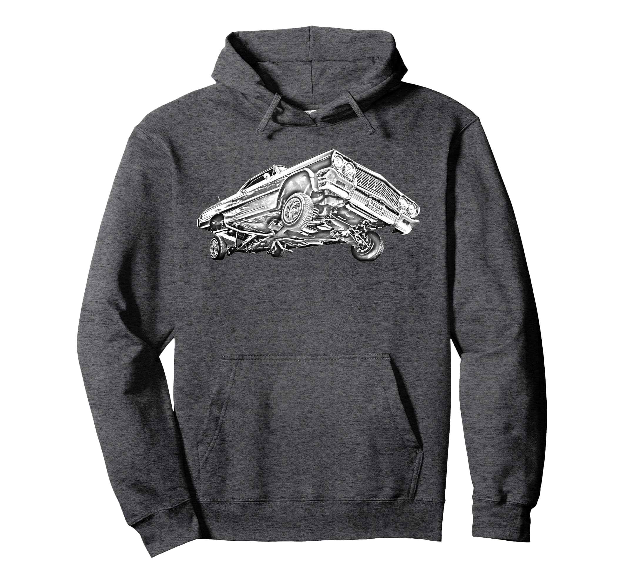 Lowrider 64 Impala 3 Wheel Hoodie - Novelty Apparel Unisex - T-Shirt, Sweatshirt, Hoodie