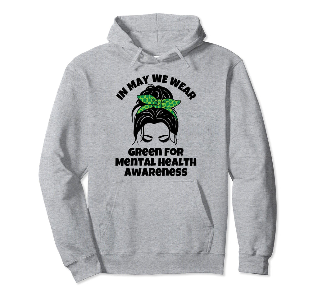 Green Mental Health Hoodie - Minimalist Print Unisex - T-Shirt, Sweatshirt, Hoodie