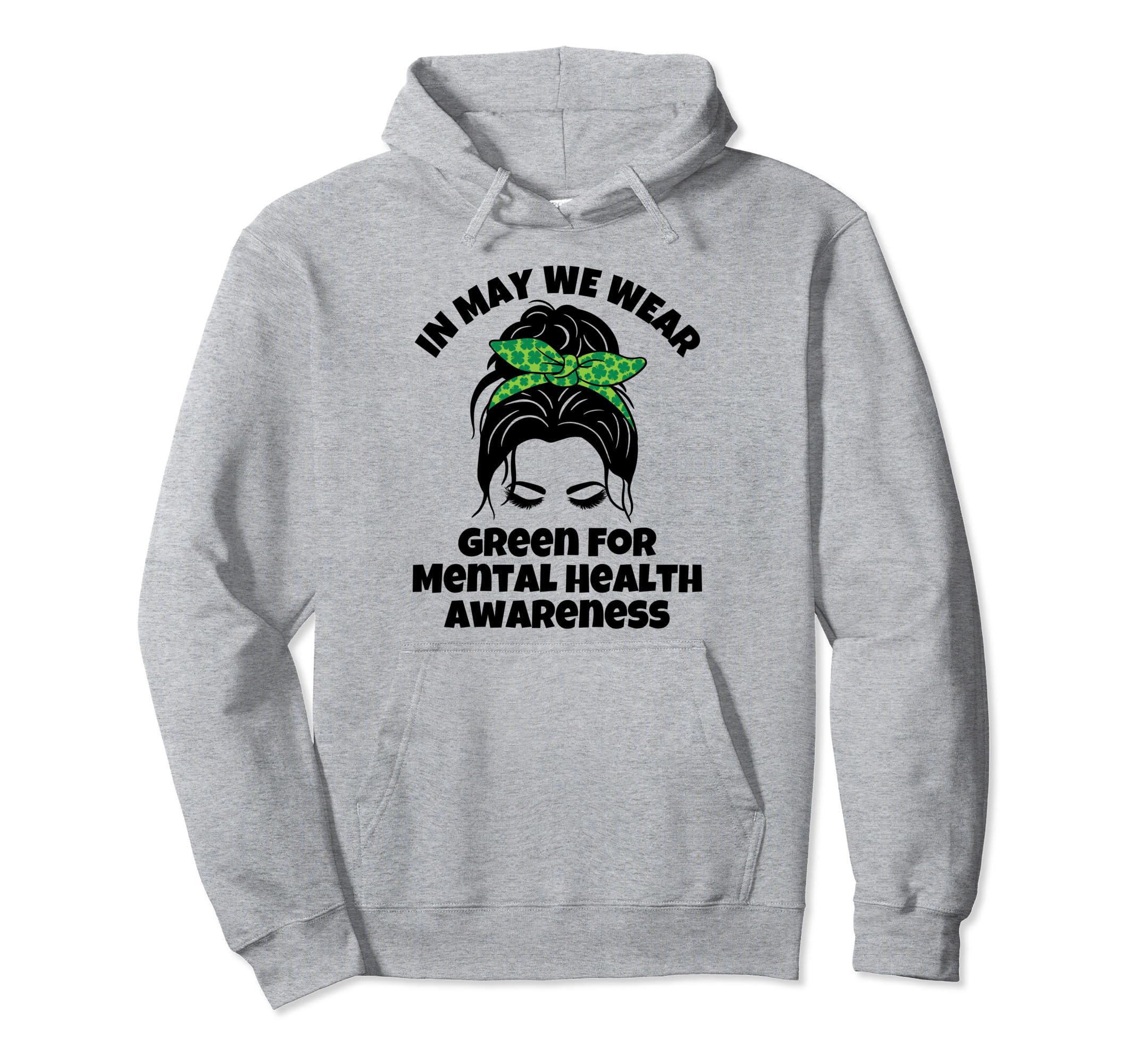 Green Mental Health Hoodie - Minimalist Print Unisex - T-Shirt, Sweatshirt, Hoodie