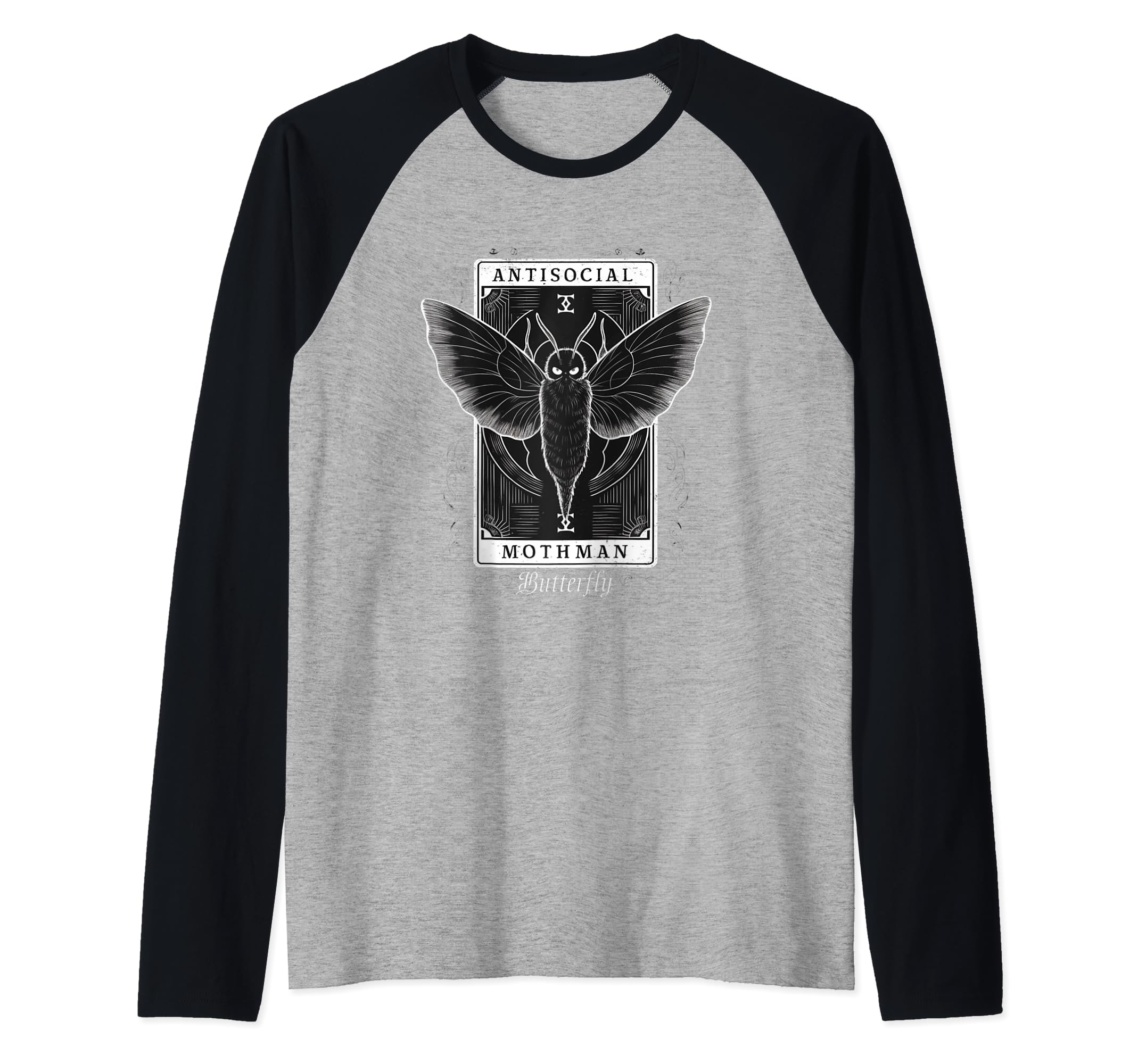 Antisocial Butterfly Fairy Grunge Hoodie - Fun Novelty Design for Adults - T-Shirt, Sweatshirt, Hoodie