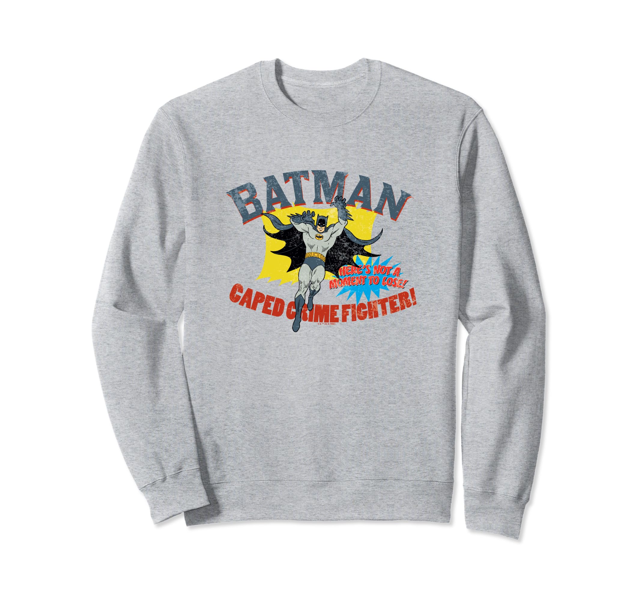 Batman Caped Comic Fighter Distressed Sweatshirt - Trendy Graphic Men Women - T-Shirt, Sweatshirt, Hoodie