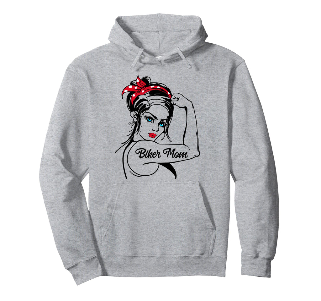 Motorcycle Biker Mom Wife Grandma Hoodie - Novelty Apparel for Adults - T-Shirt, Sweatshirt, Hoodie