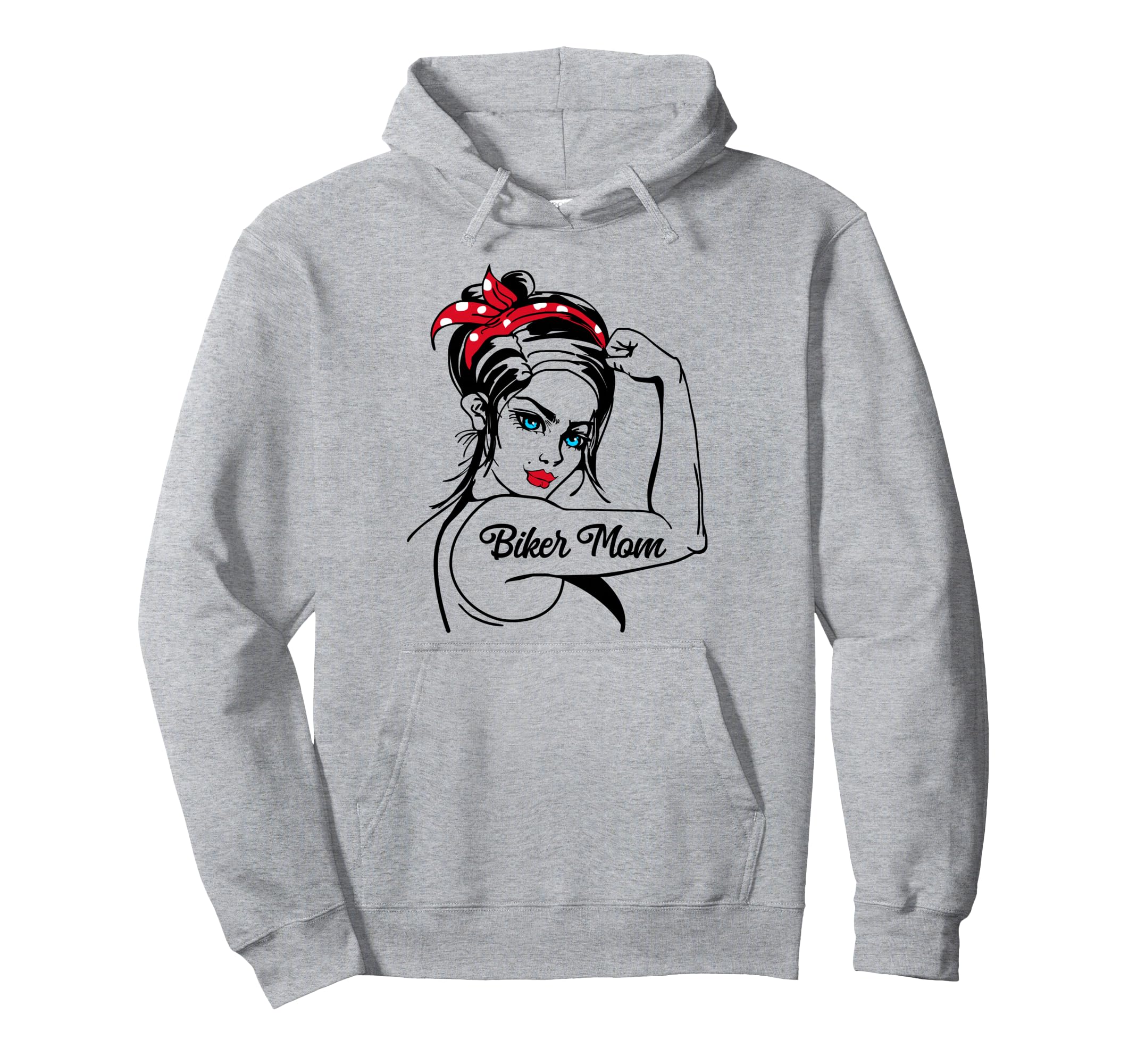 Motorcycle Biker Mom Wife Grandma Hoodie - Novelty Apparel for Adults - T-Shirt, Sweatshirt, Hoodie