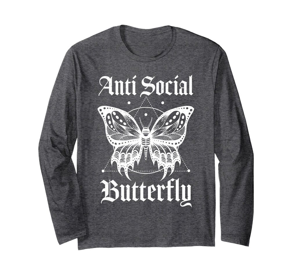 Anti Social Butterfly T-Shirt - Aesthetic Graphic Unisex - T-Shirt, Sweatshirt, Hoodie