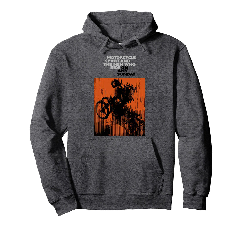 Any Sunday 1971 Motorcycle Movie Hoodie - Fun Novelty Design for Adults - T-Shirt, Sweatshirt, Hoodie