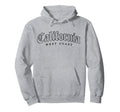 California West Coast Ca Souvenir Hoodie - Novelty Apparel for Adults - T-Shirt, Sweatshirt, Hoodie