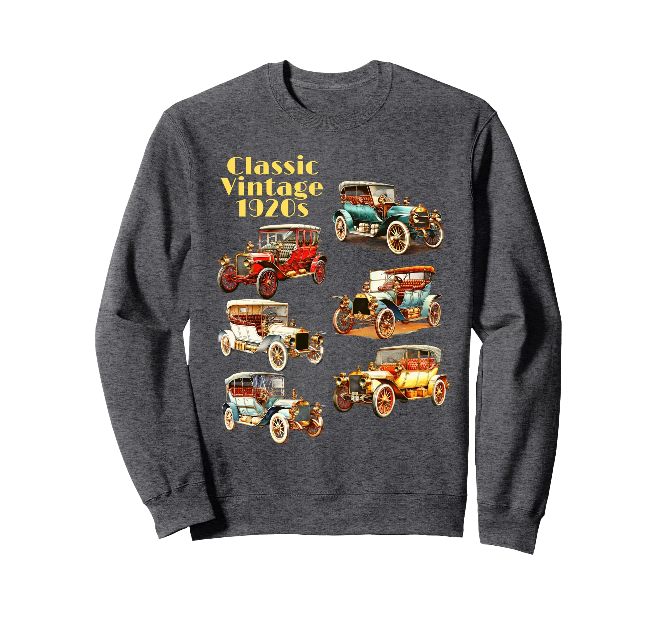 1920S Cars Sweatshirt - Graphic Print Men Women - T-Shirt, Sweatshirt, Hoodie