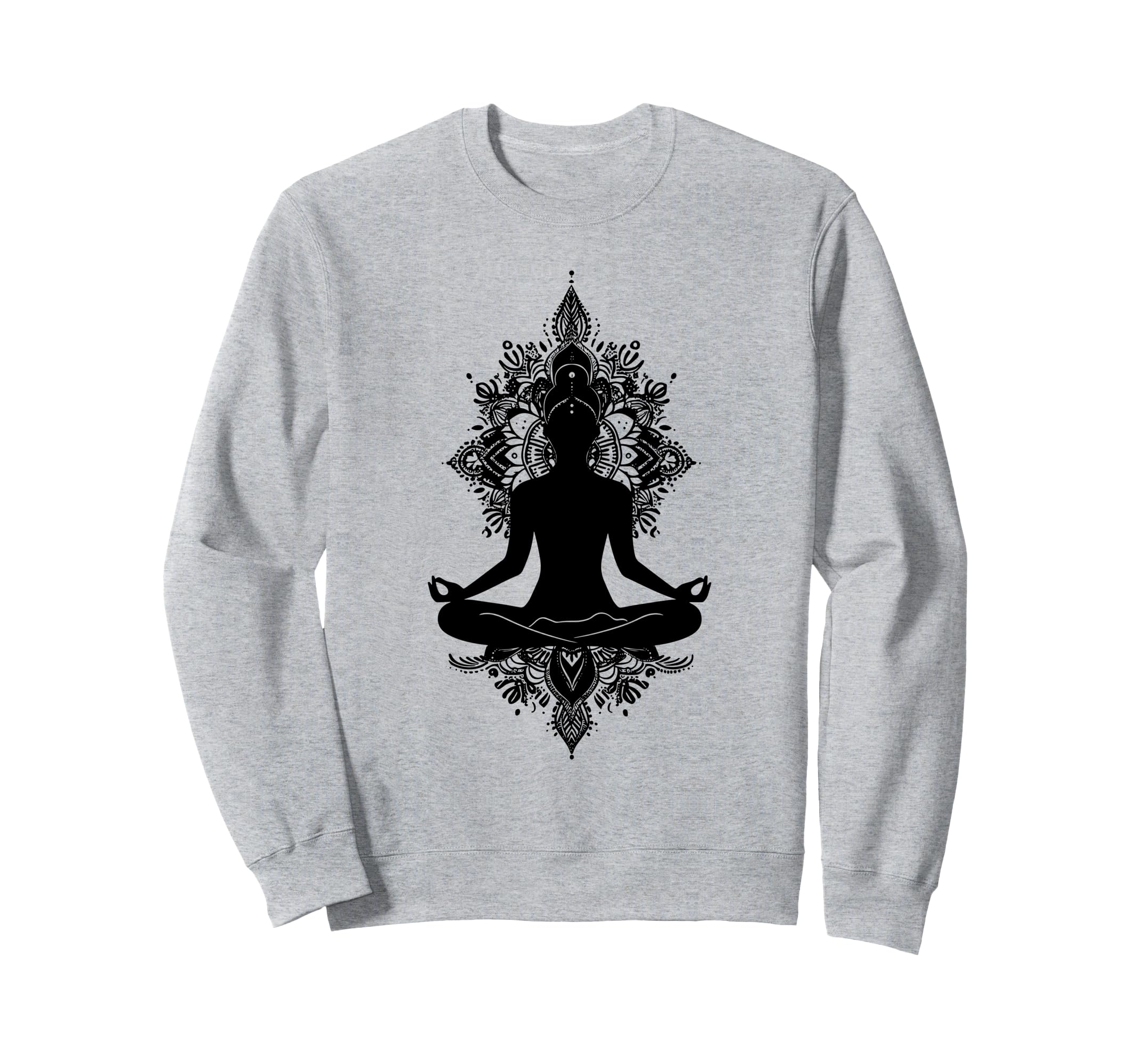 Whimsical Yoga Mandala Flower Zen Sweatshirt - Novelty Apparel Men Women - T-Shirt, Sweatshirt, Hoodie