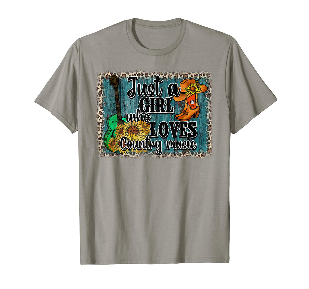 Just Who Loves Country Music Leopard T-Shirt - Streetwear Style Unisex - T-Shirt, Sweatshirt, Hoodie