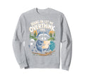 Funny Raccoon Overthinking Coffee Meme Sweatshirt - Minimalist Print Unisex - T-Shirt, Sweatshirt, Hoodie