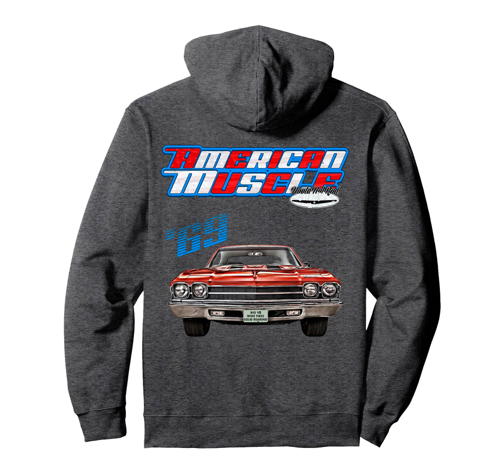 1969 Chevelle Muscle Car Ss454 Ss427 Hoodie - Custom Art Print Men Women - T-Shirt, Sweatshirt, Hoodie
