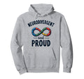 Neurodivergent And Proud Autism Hoodie - Aesthetic Graphic for Adults - T-Shirt, Sweatshirt, Hoodie