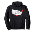 Resist Hand Lettered Lower 48 Typography Hoodie - Unique Graphic for Adults - T-Shirt, Sweatshirt, Hoodie