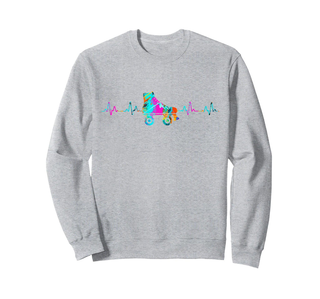 Roller Skating Skate Heartbeat Sweatshirt - Custom Art Print for Adults - T-Shirt, Sweatshirt, Hoodie
