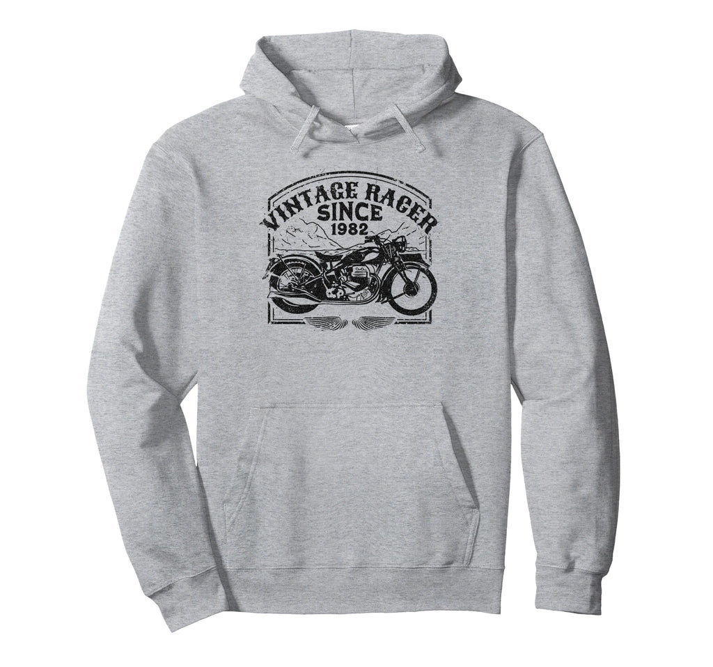 Racer Since 1982 Motorbike Hoodie - Casual Everyday Wear Men Women - T-Shirt, Sweatshirt, Hoodie