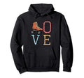 70S Skate Love Roller Skating Gift Hoodie - Unique Graphic Unisex - T-Shirt, Sweatshirt, Hoodie