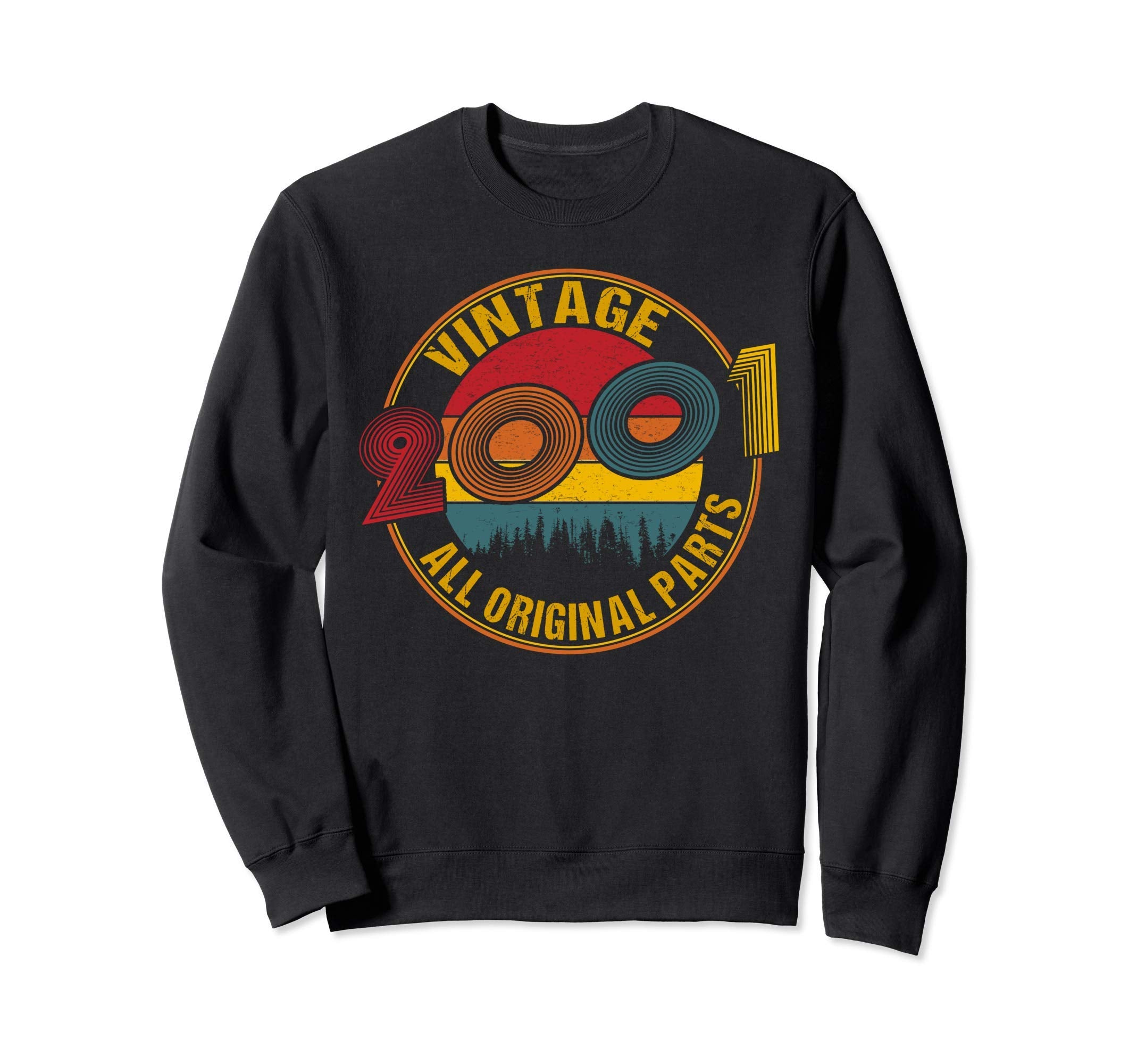 Born 2001 Birthday Celebration Sunset Sweatshirt - Graphic Print for Adults - T-Shirt, Sweatshirt, Hoodie