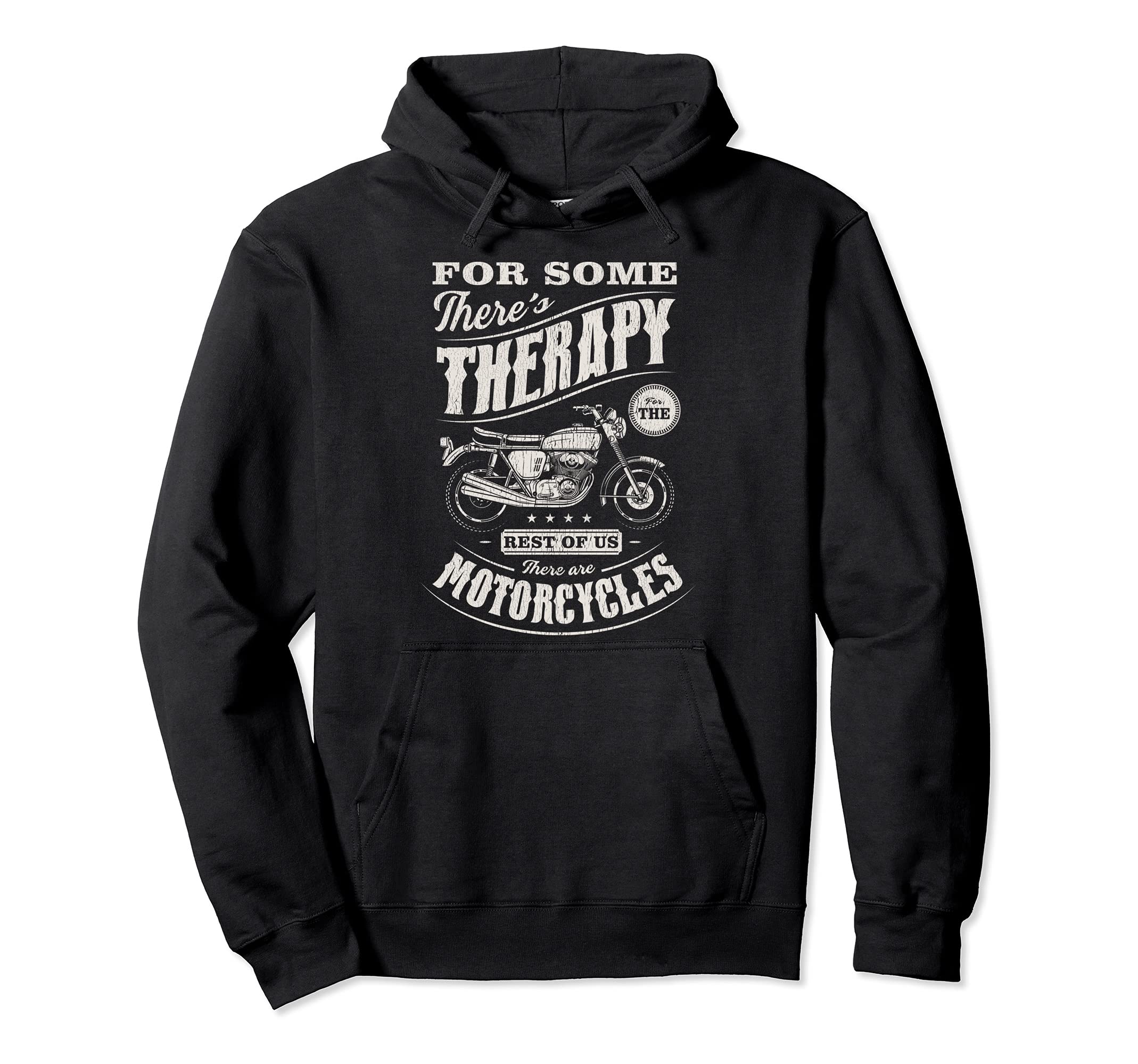 Funny Motorcycle Rider Therapy Birthday Hoodie - Unique Graphic Men Women - T-Shirt, Sweatshirt, Hoodie