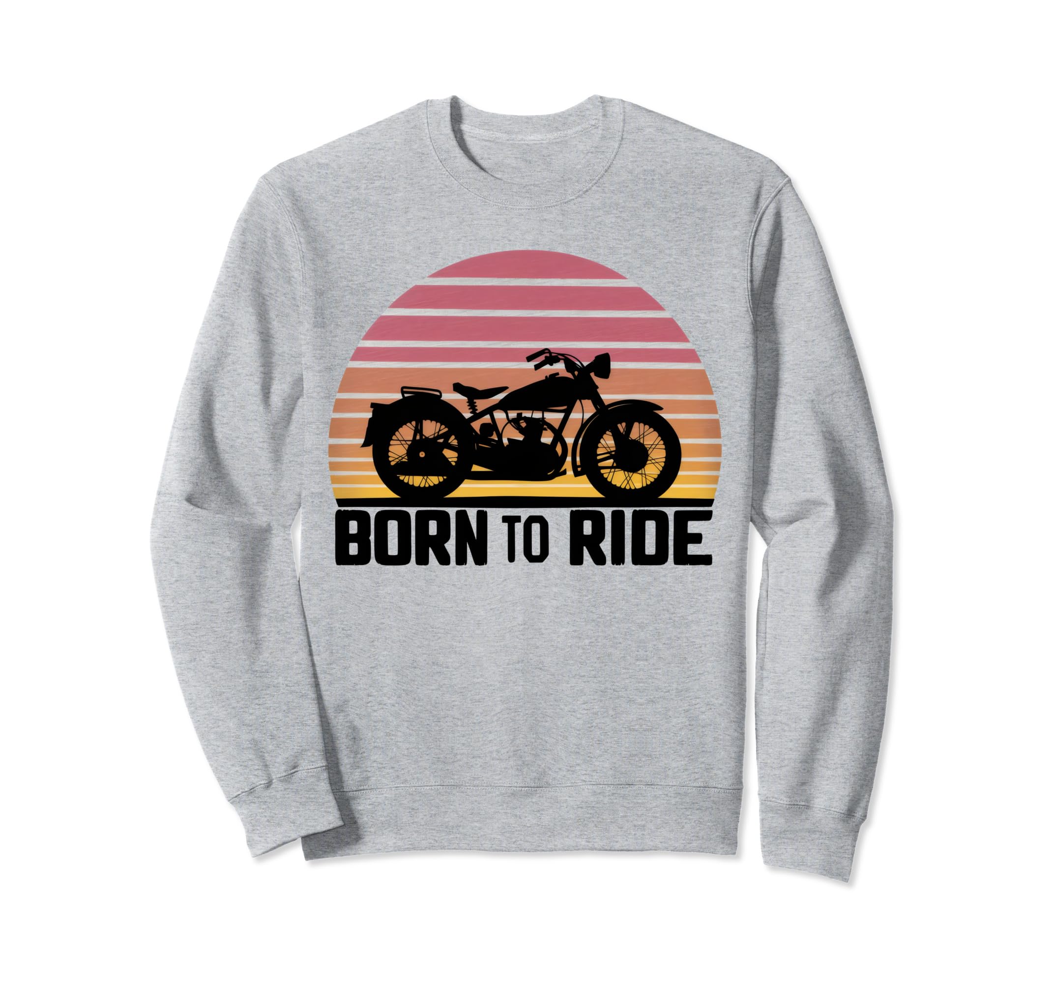 Motorcycle Sunset Adventure Sweatshirt - Custom Art Print Men Women - T-Shirt, Sweatshirt, Hoodie