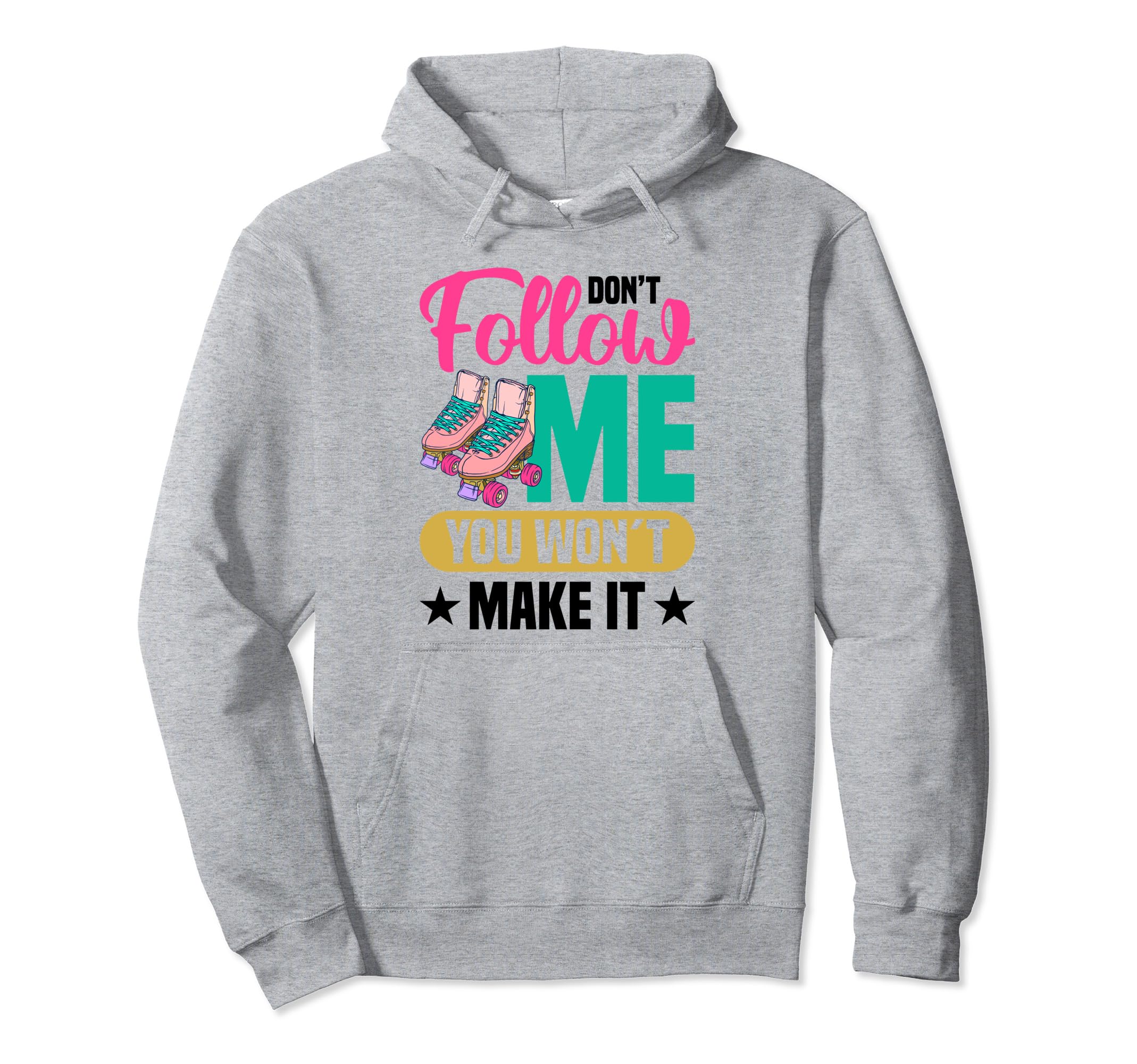 Rollerskate Roller 80S Skating Hoodie - Casual Everyday Wear Men Women - T-Shirt, Sweatshirt, Hoodie