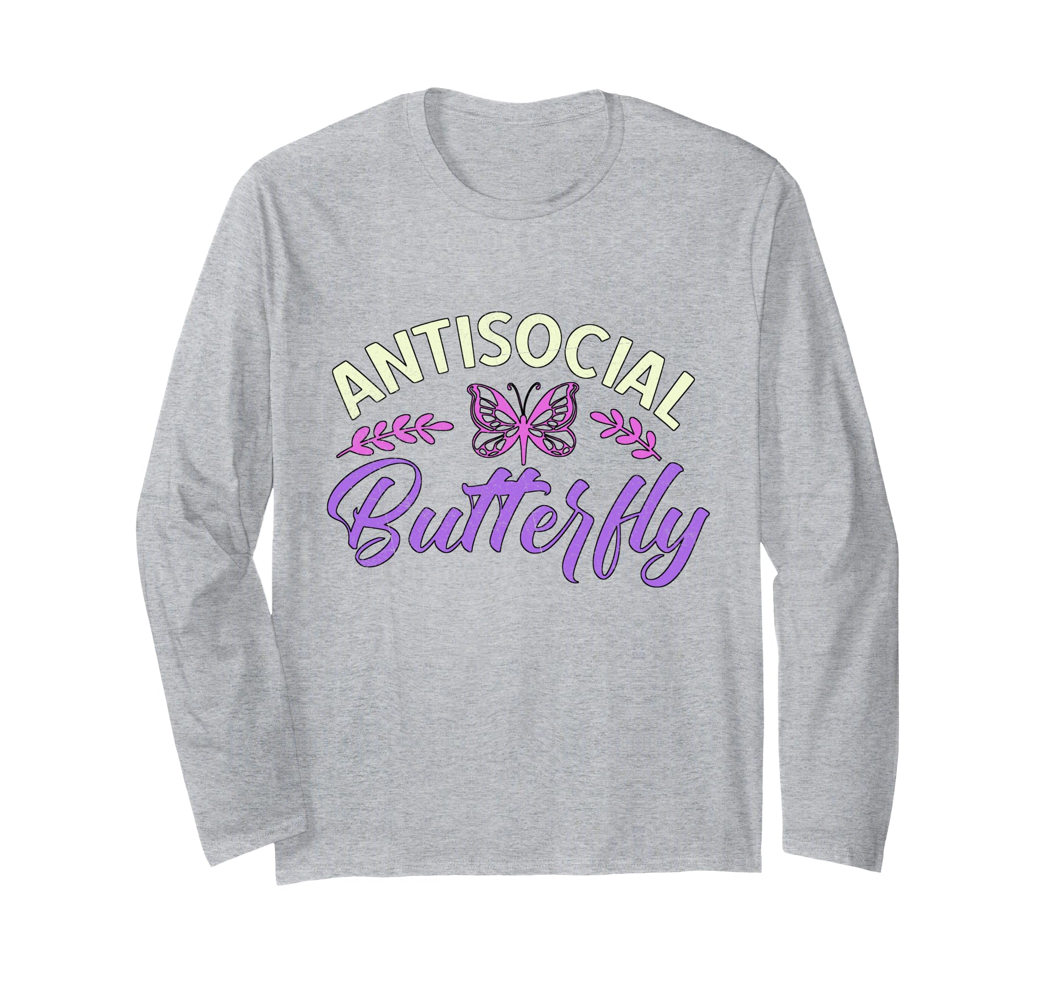 Antisocial Butterfly Pretty T-Shirt - Unique Graphic Unisex - T-Shirt, Sweatshirt, Hoodie