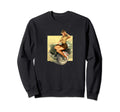 Pin Up Willys Mb Ww2 Sweatshirt - Unique Graphic Unisex - T-Shirt, Sweatshirt, Hoodie