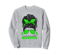 Mental Health Warrior Illness Green Sweatshirt - Graphic Print Unisex - T-Shirt, Sweatshirt, Hoodie