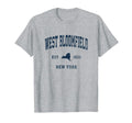 West Bloomfield New York Ny Athletic Navy T-Shirt - Trendy Graphic Unisex - T-Shirt, Sweatshirt, Hoodie