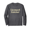 Licensed Listener Therapist School T-Shirt - Minimalist Print Men Women - T-Shirt, Sweatshirt, Hoodie