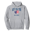 West New York New Jersey Nj Athletic Usa Hoodie - Aesthetic Graphic Unisex - T-Shirt, Sweatshirt, Hoodie