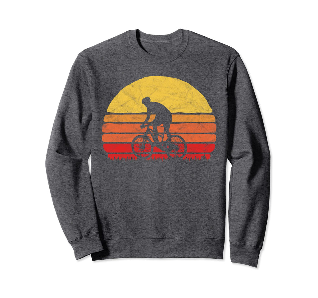 Sunset Mountain Biking Sweatshirt - Aesthetic Graphic for Adults - T-Shirt, Sweatshirt, Hoodie