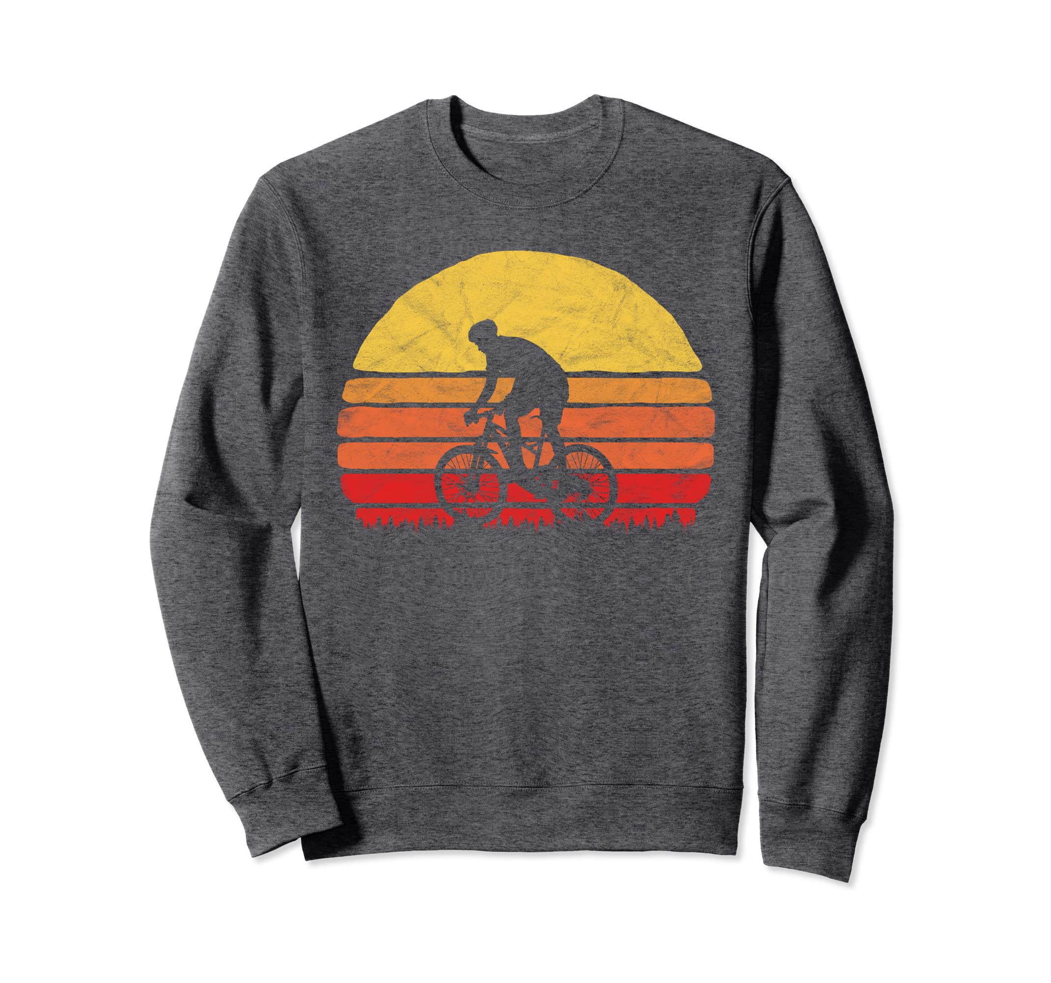 Sunset Mountain Biking Sweatshirt - Aesthetic Graphic for Adults - T-Shirt, Sweatshirt, Hoodie