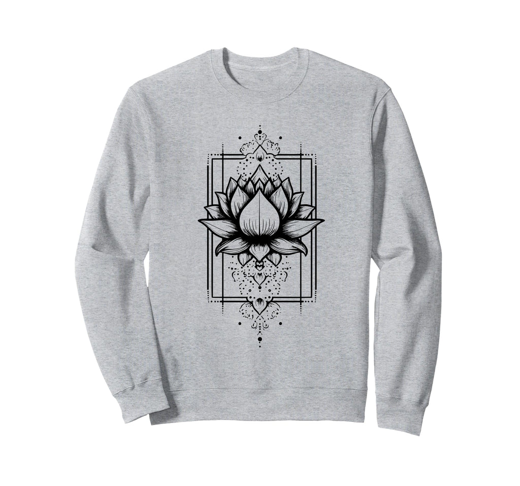 Whimsical Lotus Flower Buddhism Sweatshirt - Aesthetic Graphic Men Women - T-Shirt, Sweatshirt, Hoodie