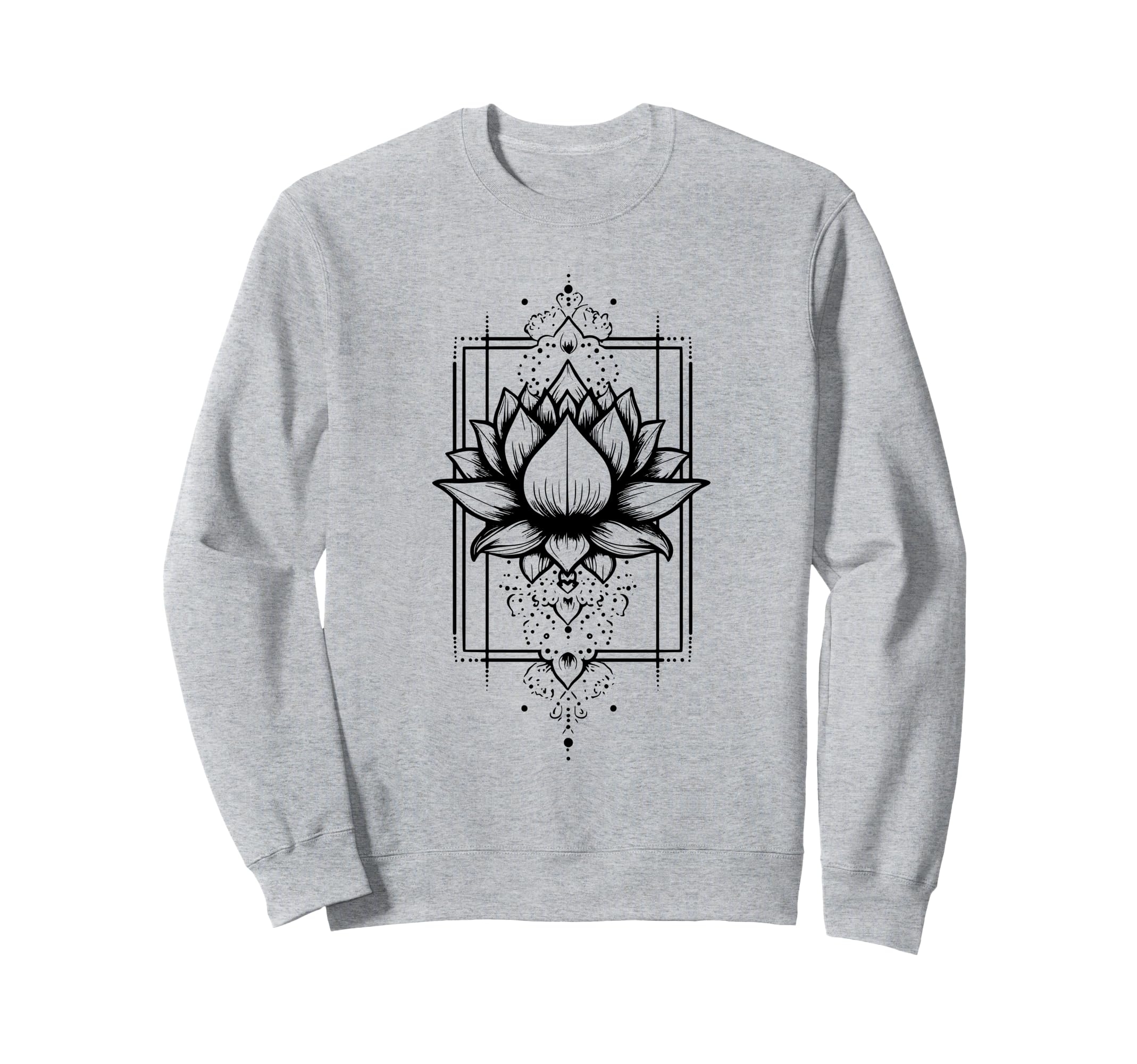 Whimsical Lotus Flower Buddhism Sweatshirt - Aesthetic Graphic Men Women - T-Shirt, Sweatshirt, Hoodie