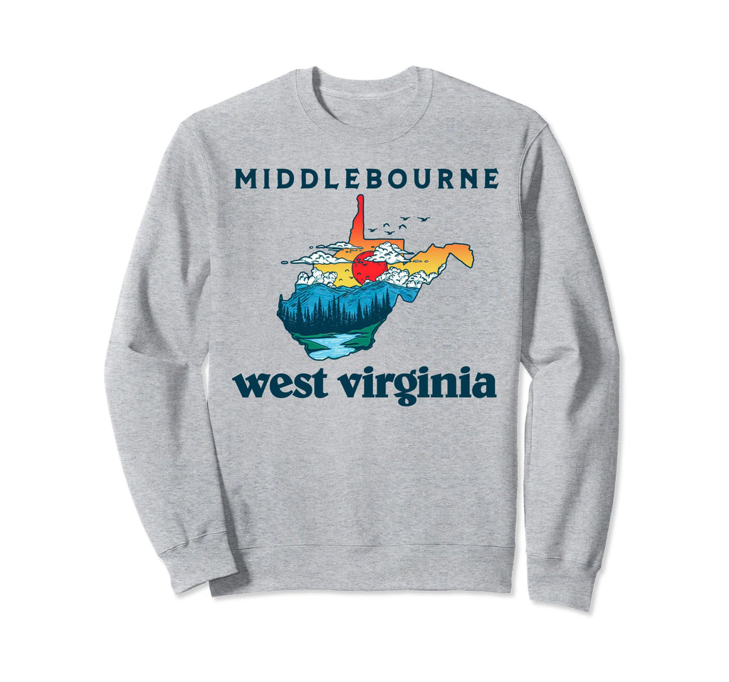 Middlebourne West Virginia Outdoors Sweatshirt - Streetwear Style Unisex - T-Shirt, Sweatshirt, Hoodie