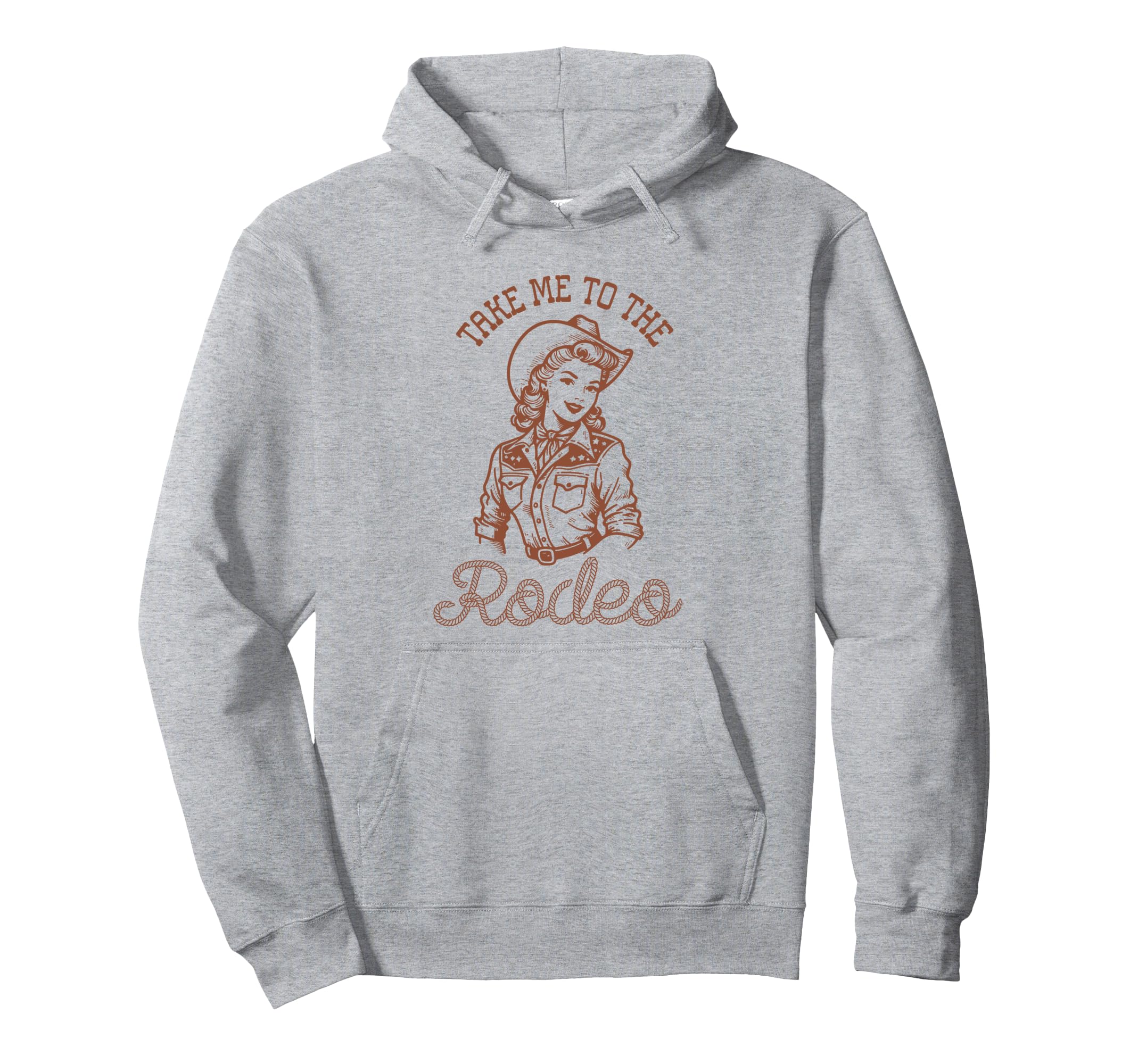 Cowgirl Western Take Me To Rodeo Country Hoodie - Graphic Print for Adults - T-Shirt, Sweatshirt, Hoodie