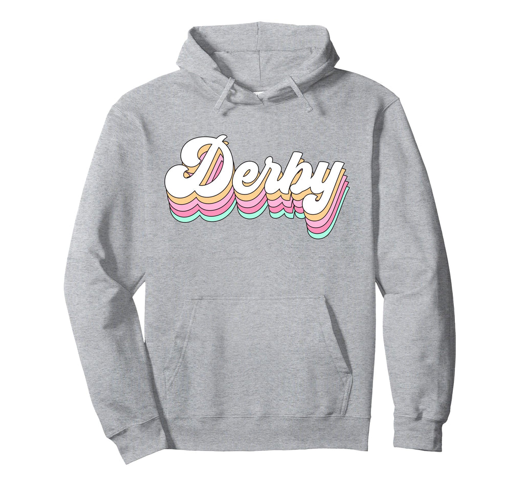 Derby Roller Skate 80S Pastel Hoodie - Fun Novelty Design for Adults - T-Shirt, Sweatshirt, Hoodie