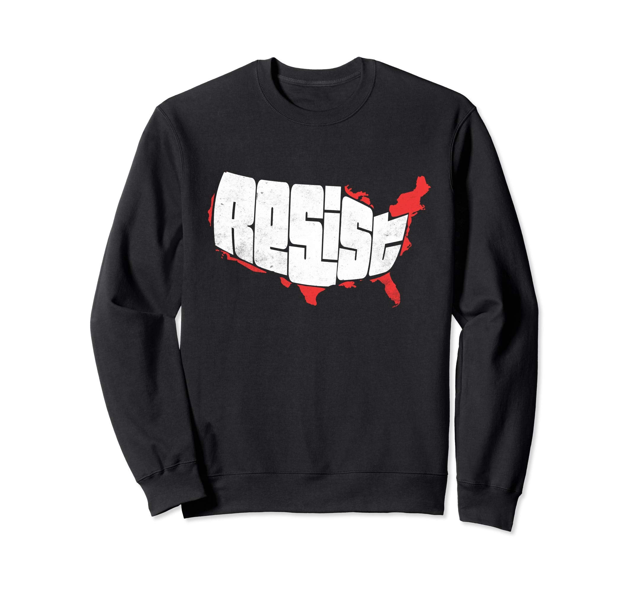Resist Hand Lettered Lower 48 Sweatshirt - Casual Everyday Wear Unisex - T-Shirt, Sweatshirt, Hoodie