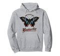Antisocial Butterfly Sarcastic Funny Hoodie - Novelty Apparel for Adults - T-Shirt, Sweatshirt, Hoodie