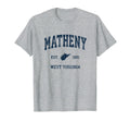 Matheny West Virginia Wv Athletic Navy T-Shirt - Trendy Graphic for Adults - T-Shirt, Sweatshirt, Hoodie