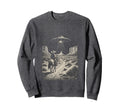 Cowboy Ufo Alien Encounter Horse Sweatshirt - Custom Art Print for Adults - T-Shirt, Sweatshirt, Hoodie