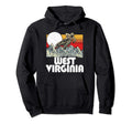 West Virginia Mountain Biking 80S Hoodie - Aesthetic Graphic Unisex - T-Shirt, Sweatshirt, Hoodie