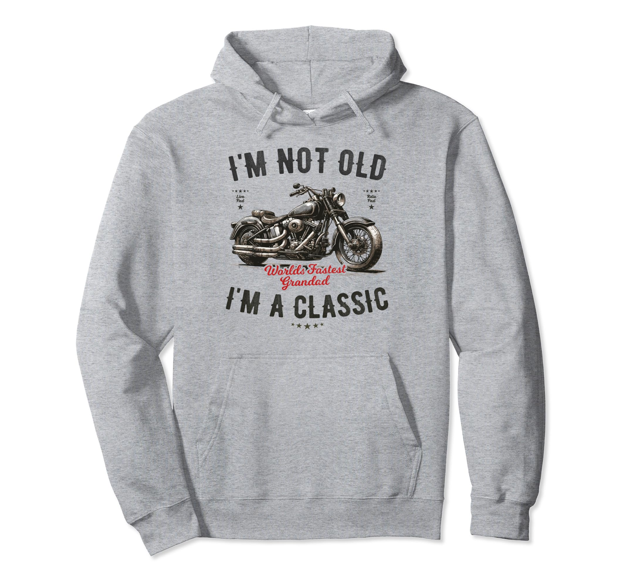 Im Not Old Im Motorbike Birthday Hoodie - Streetwear Style Men Women - T-Shirt, Sweatshirt, Hoodie