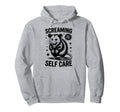 Funny Opossum Raccoon Screaming Is Self Hoodie - Graphic Print for Adults - T-Shirt, Sweatshirt, Hoodie