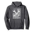 Usa Flag Car Mechanic Tools Patriotic Hoodie - Trendy Graphic Men Women - T-Shirt, Sweatshirt, Hoodie