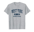 West York Pennsylvania Pa Athletic T-Shirt - Unique Graphic Men Women - T-Shirt, Sweatshirt, Hoodie