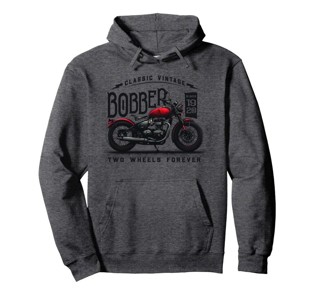 Bobber Motorcycle Hoodie - Custom Art Print Unisex - T-Shirt, Sweatshirt, Hoodie